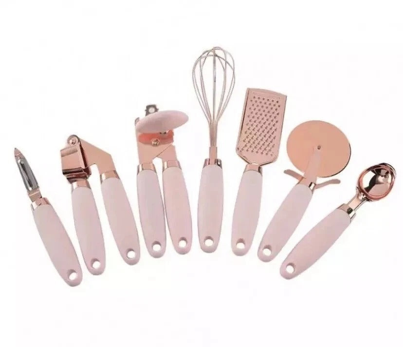 7 Piece Kitchen Utensils Set Cooking Tools Gadgets – Multi Colour Nylon Non Stic