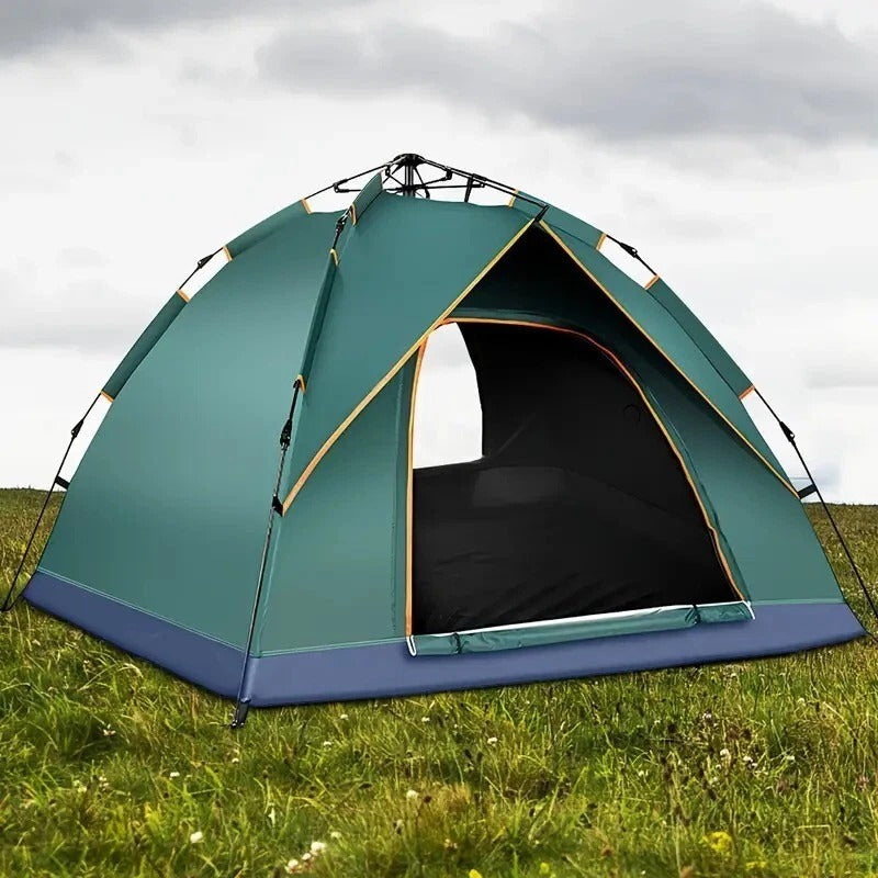 3-4 Person Automatic Camping Tent – Double Layer Waterproof Pop Up Outdoor Tent
