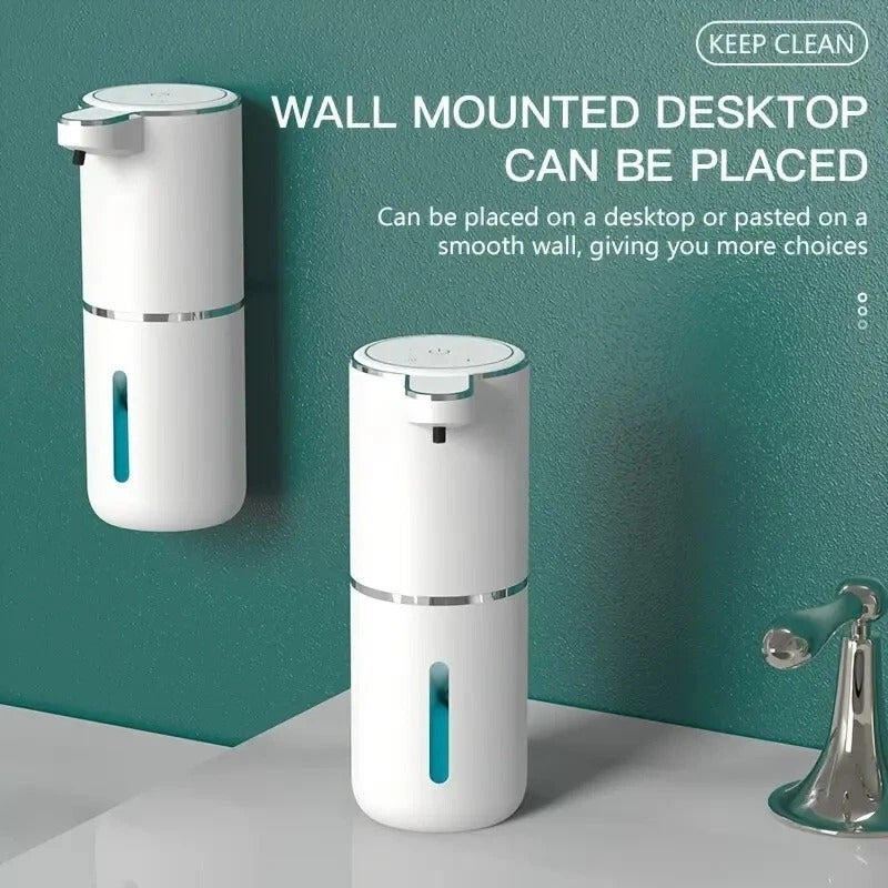 Touchless Soap Dispenser – 380ml Wall Mount, USB Rechargeable, Sensor Auto Pump