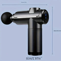 Muscle Massage Gun–32 Speed Deep Tissue Massager, Heads & LCD Touch Father's Day