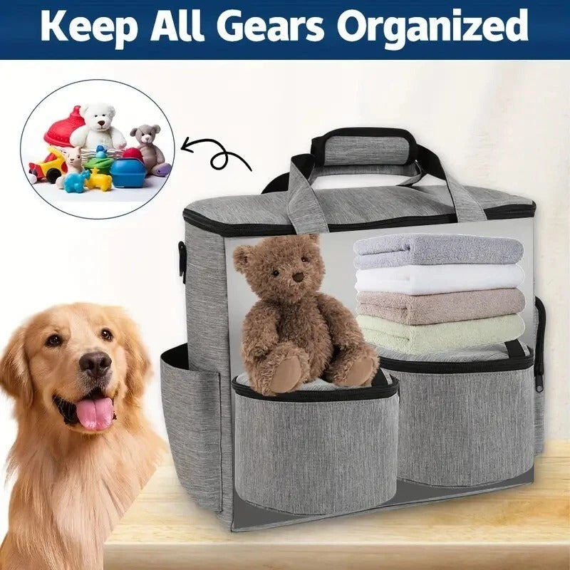 FULED Airline Approved Pet Travel Bag – With Bowls & Food Containers