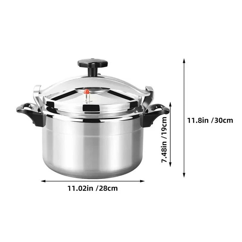 7L Aluminum Stock Pot with Lid & Vent – Ideal for Canning, Cooking, Stews
