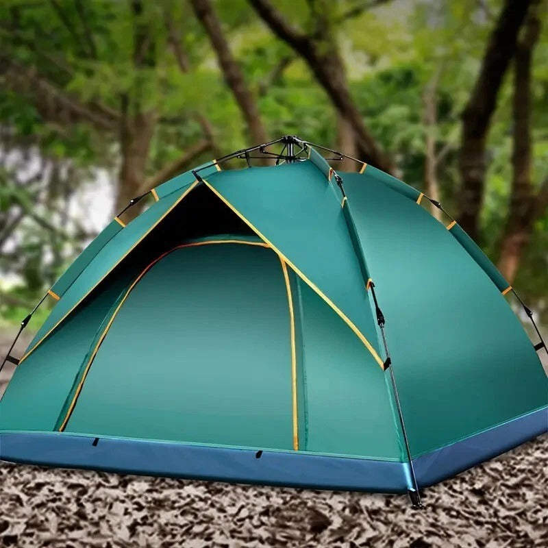3-4 Person Automatic Camping Tent – Double Layer Waterproof Pop Up Outdoor Tent