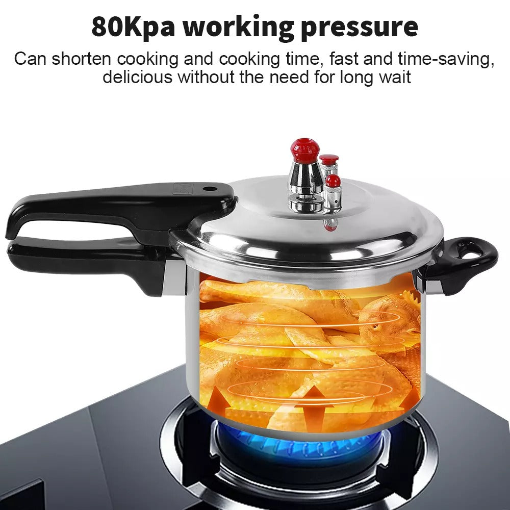 7L Aluminum Pressure Cooker with Dual Handles – Home & Catering Use – UK