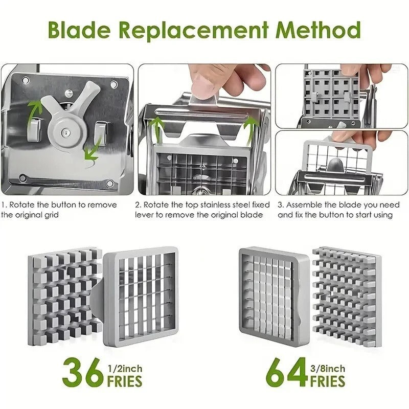 Stainless Steel Multi-Function Vegetable and Fruit Slicer - Durable Kitchen Gadget