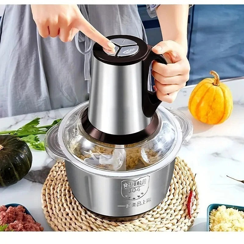 Electric Chopper Food Processor Multi Blender Stainless Steel Blades For Meat