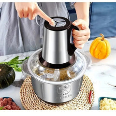 Electric Chopper Food Processor Multi Blender Stainless Steel Blades For Meat