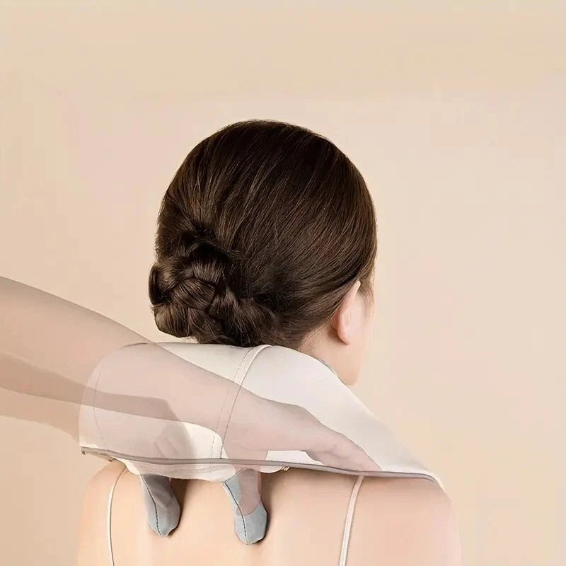 Electric Neck & Shoulder Massager with Heat – Deep Kneading, Gift for Adults