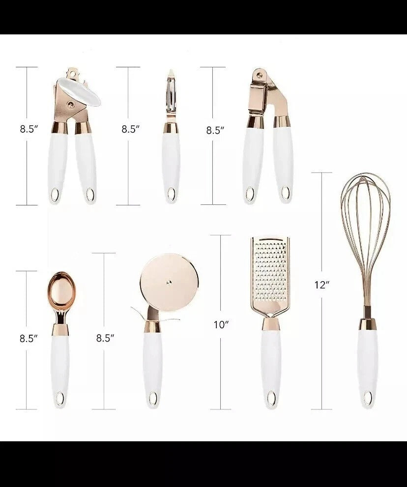 7 Piece Kitchen Utensils Set Cooking Tools Gadgets – Multi Colour Nylon Non Stic
