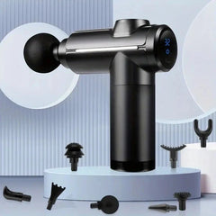 Muscle Massage Gun–32 Speed Deep Tissue Massager, Heads & LCD Touch Father's Day
