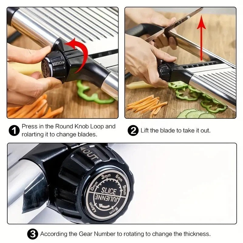 Chef's Inspirations Adjustable Mandoline Slicer - COMINHKPR128905