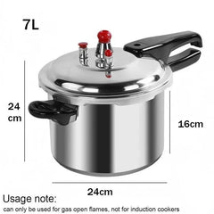 7L Aluminum Pressure Cooker with Dual Handles – Home & Catering Use – UK