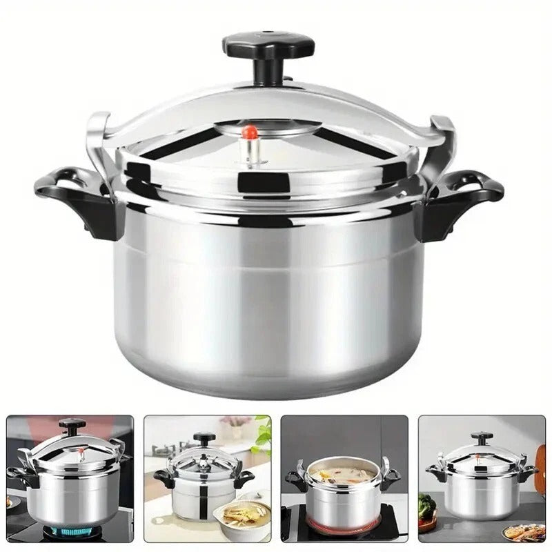 7L Aluminum Stock Pot with Lid & Vent – Ideal for Canning, Cooking, Stews