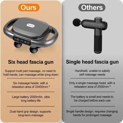6-Head Handheld Deep Tissue Massage Gun – Electric Muscle Massager for Body