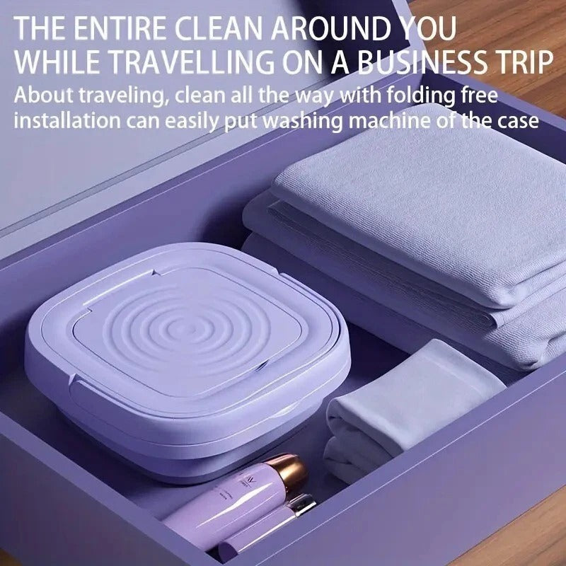 Portable Mini Washing Machine & Dryer Combo – Foldable Compact Design