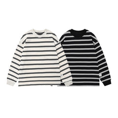 Long Sleeve Early Autumn All-matching Pullover Loose Couple's Tops