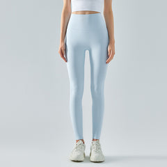 Nude Feel High Waist Belly Contracting Yoga Pants Double-sided Brushed Fitness