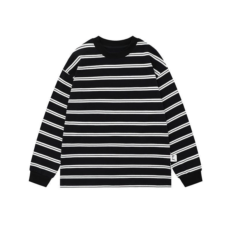 Long Sleeve Early Autumn All-matching Pullover Loose Couple's Tops