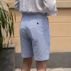 Striped Seersucker Shorts Casual Thin Breathable
