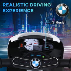 Electric Kids Ride on Motorcycle BMW Liscensed Headlights Music Black
