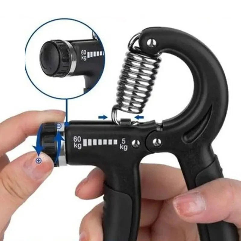 2pcs Adjustable Hand Grip Strengthener 5–60kg – Hand Exerciser Set