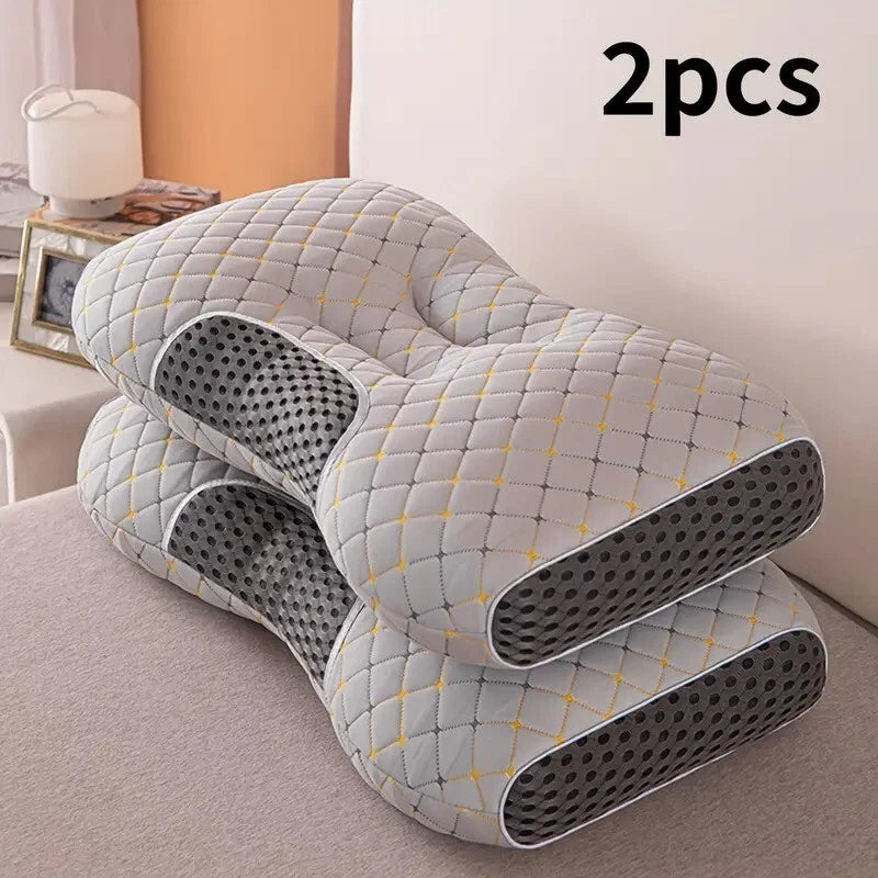 2pcs Soft Cervical Pillow, Neck Support Pillow for Side and Back Sleepers