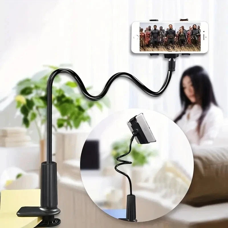 Adjustable Gooseneck Phone Holder Stand for Desk and Bedroom. 360 Degree Rotate.