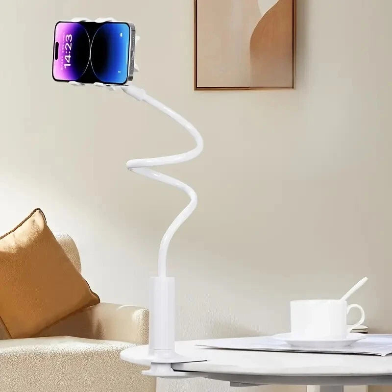 Adjustable Gooseneck Phone Holder Stand for Desk and Bedroom. 360 Degree Rotate.