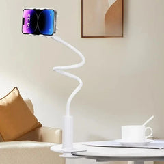 Adjustable Gooseneck Phone Holder Stand for Desk and Bedroom. 360 Degree Rotate.
