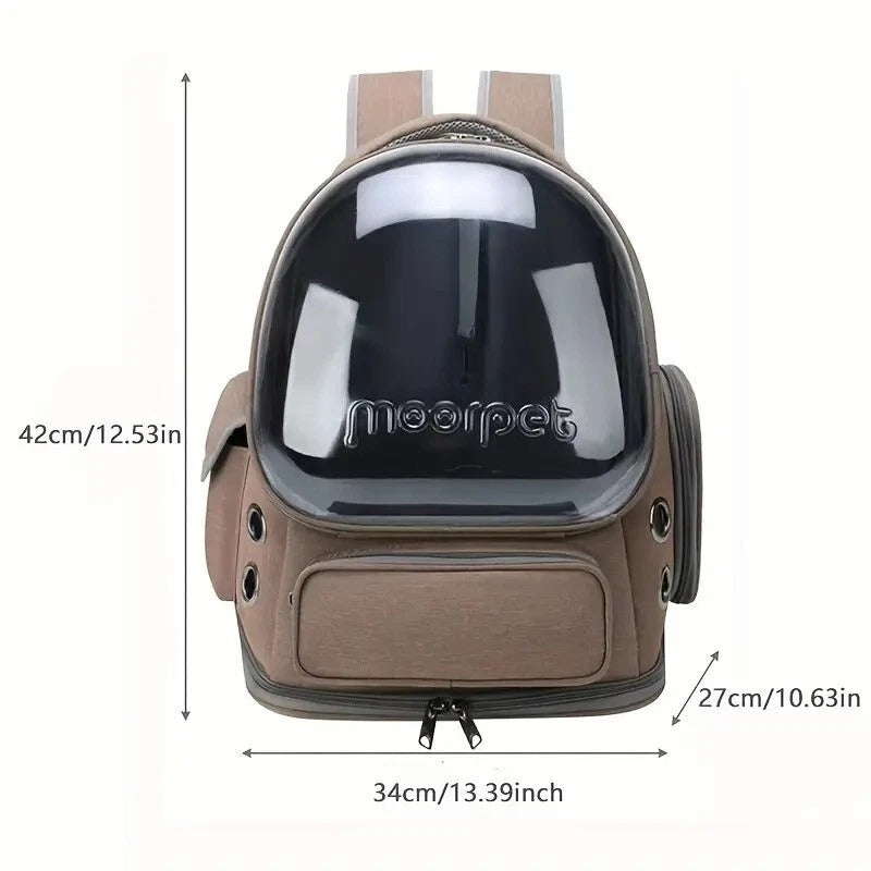 Astronaut Window Dog Cat Pet Travel Bag Carrier Breathable Transparent Backpack