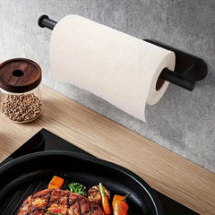 Versatile Wall-Mounted Tissue Holder - No-Drill, Space-Saving Storage for Kitchen