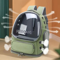 Astronaut Window Dog Cat Pet Travel Bag Carrier Breathable Transparent Backpack