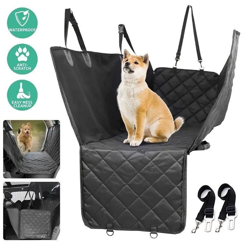 Pet Car Seat Cover – Dog Protector Hammock Rear Mat, Waterproof Cushion