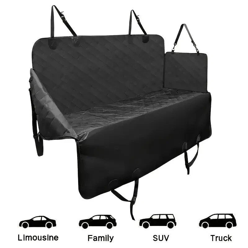 Pet Car Seat Cover – Dog Protector Hammock Rear Mat, Waterproof Cushion