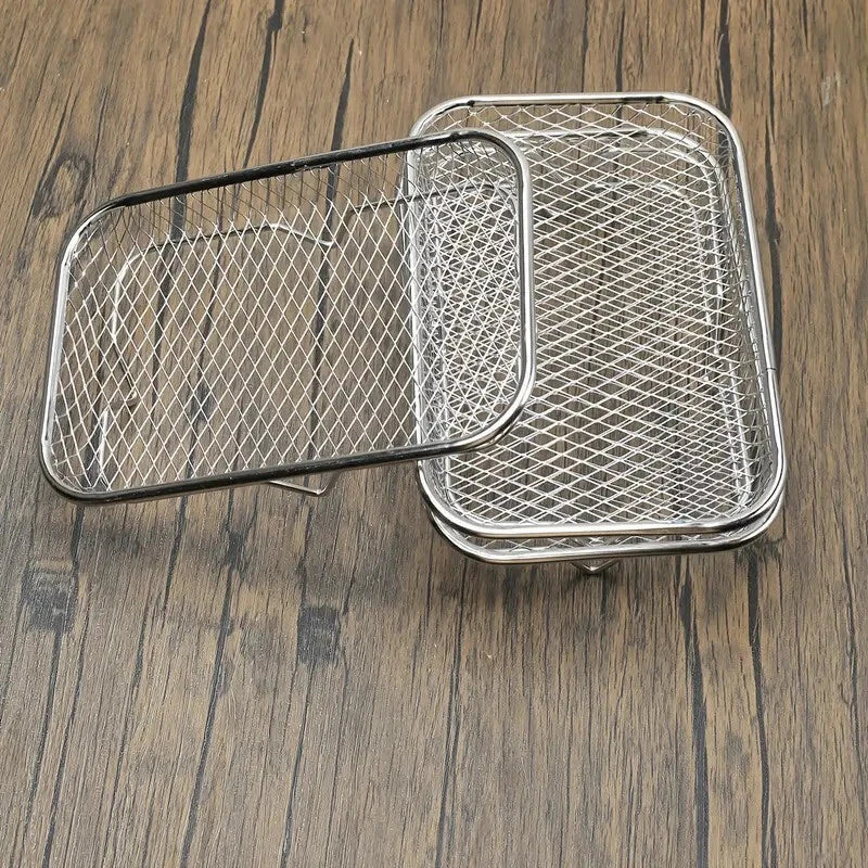 Air Fryer Rack – 2/3 Layer Stackable Stainless Steel Grill Cooking Basket