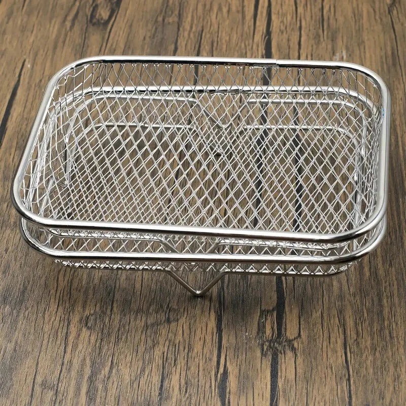 Air Fryer Rack – 2/3 Layer Stackable Stainless Steel Grill Cooking Basket