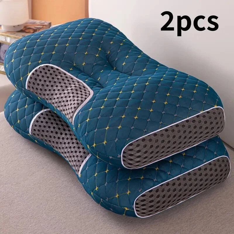 2pcs Soft Cervical Pillow, Neck Support Pillow for Side and Back Sleepers