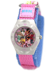 High School Musical Childrens Boys/Girls Velcro Strap Watch ZR24287- CLEARANCE NEEDS RE-BATTERY