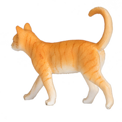Ginger Tabby Cat Toy Realistic Pet Figurine