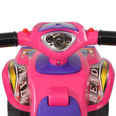 Children’s Ride-on ATV with Sound and Light Pink and Purple