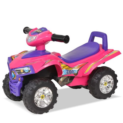 Children’s Ride-on ATV with Sound and Light Pink and Purple
