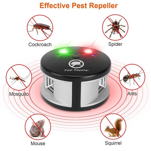 360° Ultrasonic Pest Repeller Electronic Plug-in Pest Control Mouse Chaser Blocker Repellent Deterrent with Pressure