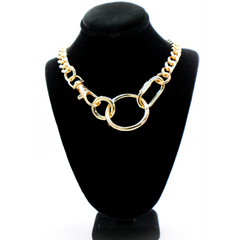 Golden Chain Cascade Necklace