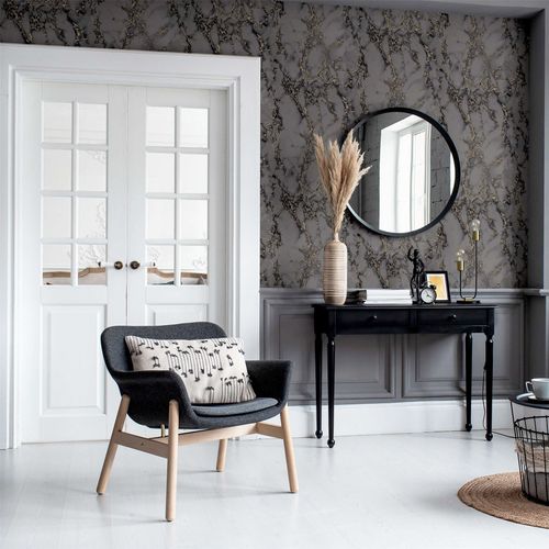 Carrara Marble Charcoal sw12