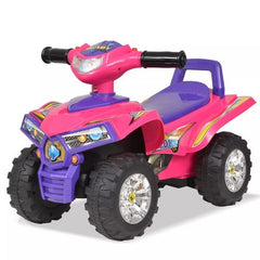 Children’s Ride-on ATV with Sound and Light Pink and Purple