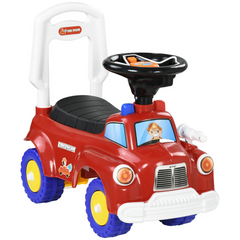 AIYAPLAY Ride On Car Foot to Floor Design with Under Seat Storage Red