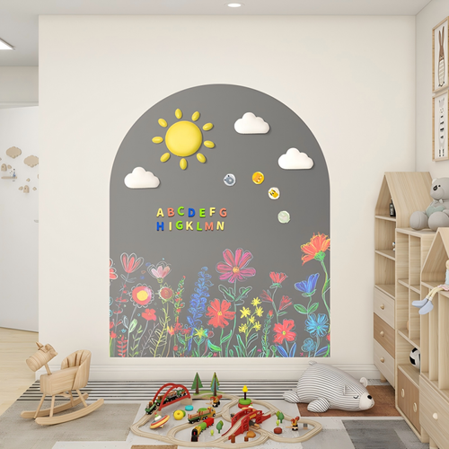 118 * 90CM Arch Blackboard Wall Stickers Home Creative Decoration Message Board Graffiti Space Renovation