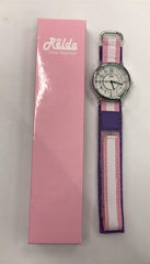 Relda Time Teacher Children’s Analogue Velcro Strap Girl’s Watch REL81 NEEDS BATTERY