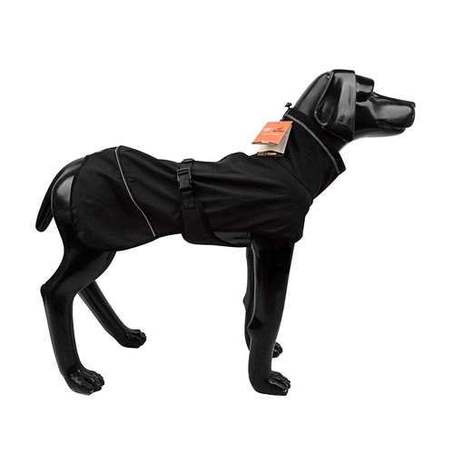 Water Repellent Softshell Dog Jacket Pet Clothes for Spring Autumn，Outdoor Sport Dog Jacket with High Neckline Collar
