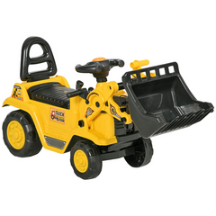 Ride-On Bulldozer Toddler Scooter Storage Cart Construction Truck